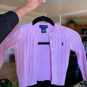 3T Girls lightpink Ralph Lauren Button-up cardigan